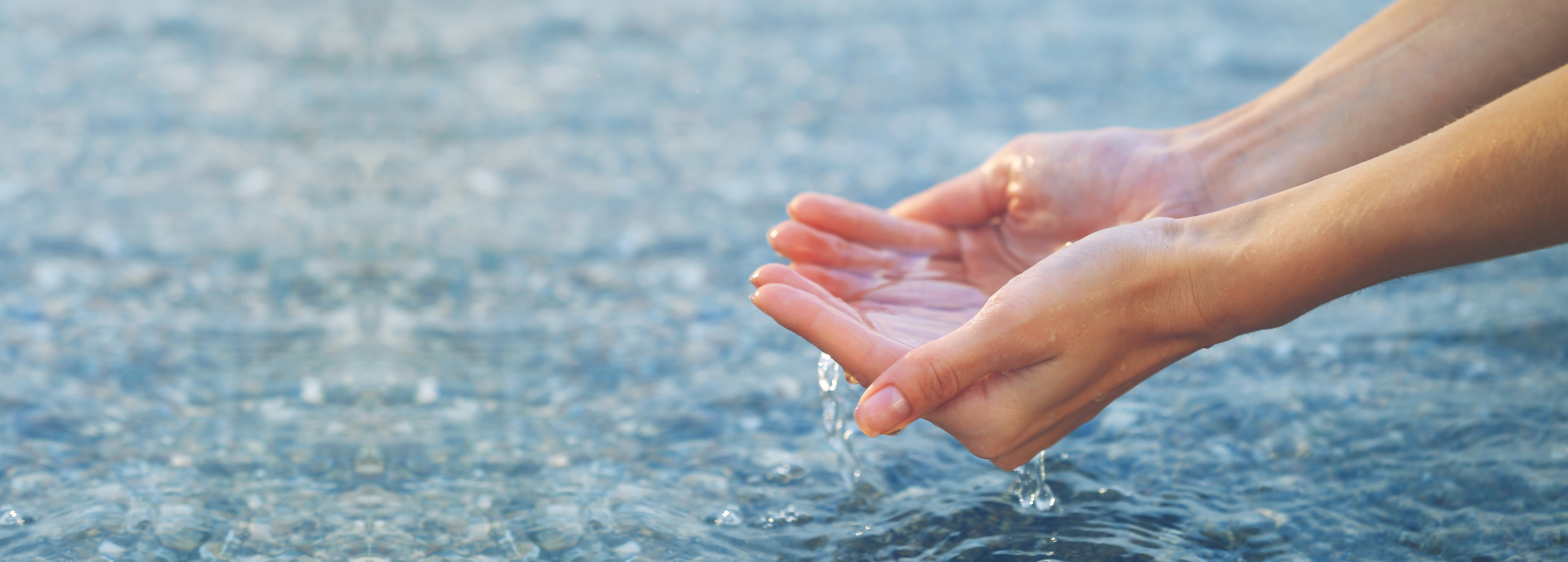 La Voce dell'Acqua Header con immagine e testo