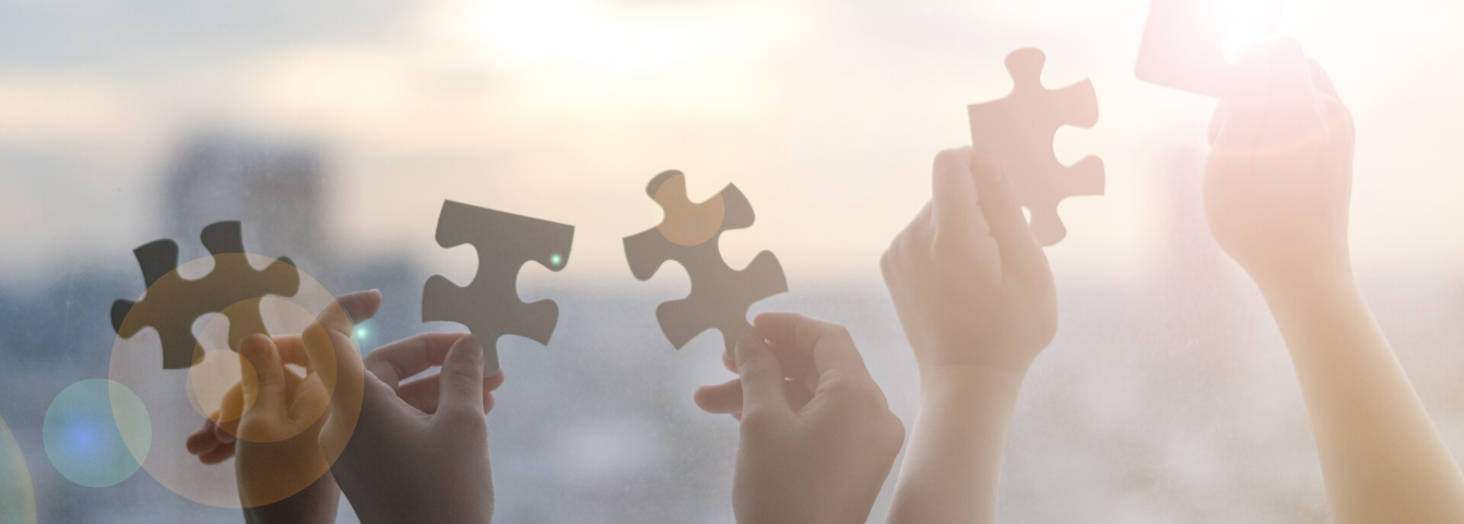 Aree professionali Header con immagine e testo