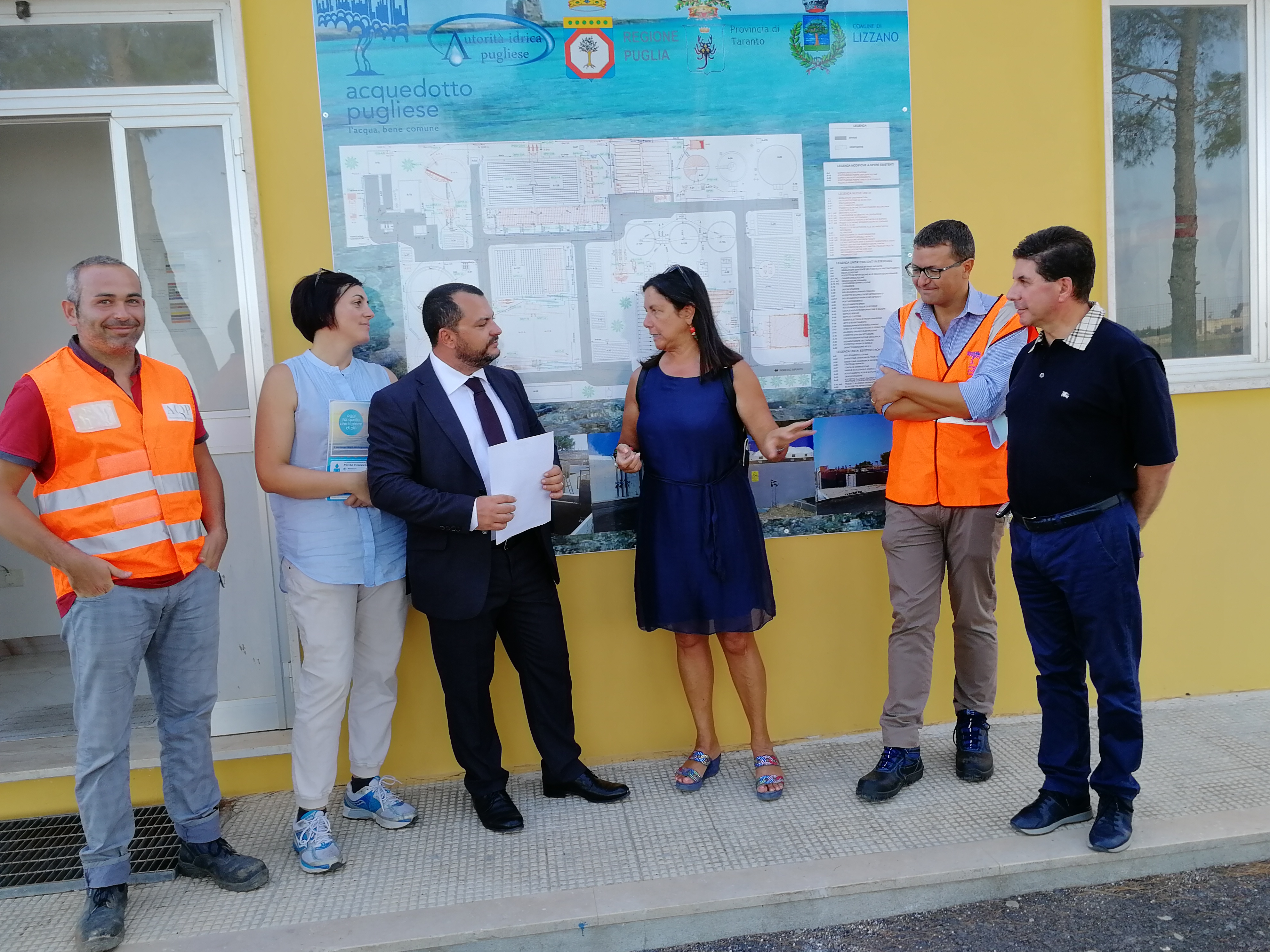 Deputati del M5S in visita al depuratore di Lizzano (Ta): recentemente conclusi lavori di potenziamento per complessivi 5,7 mln di Euro