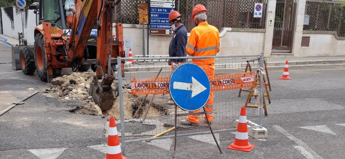 Ripartiti i lavori sulla rete fognaria di Mesagne