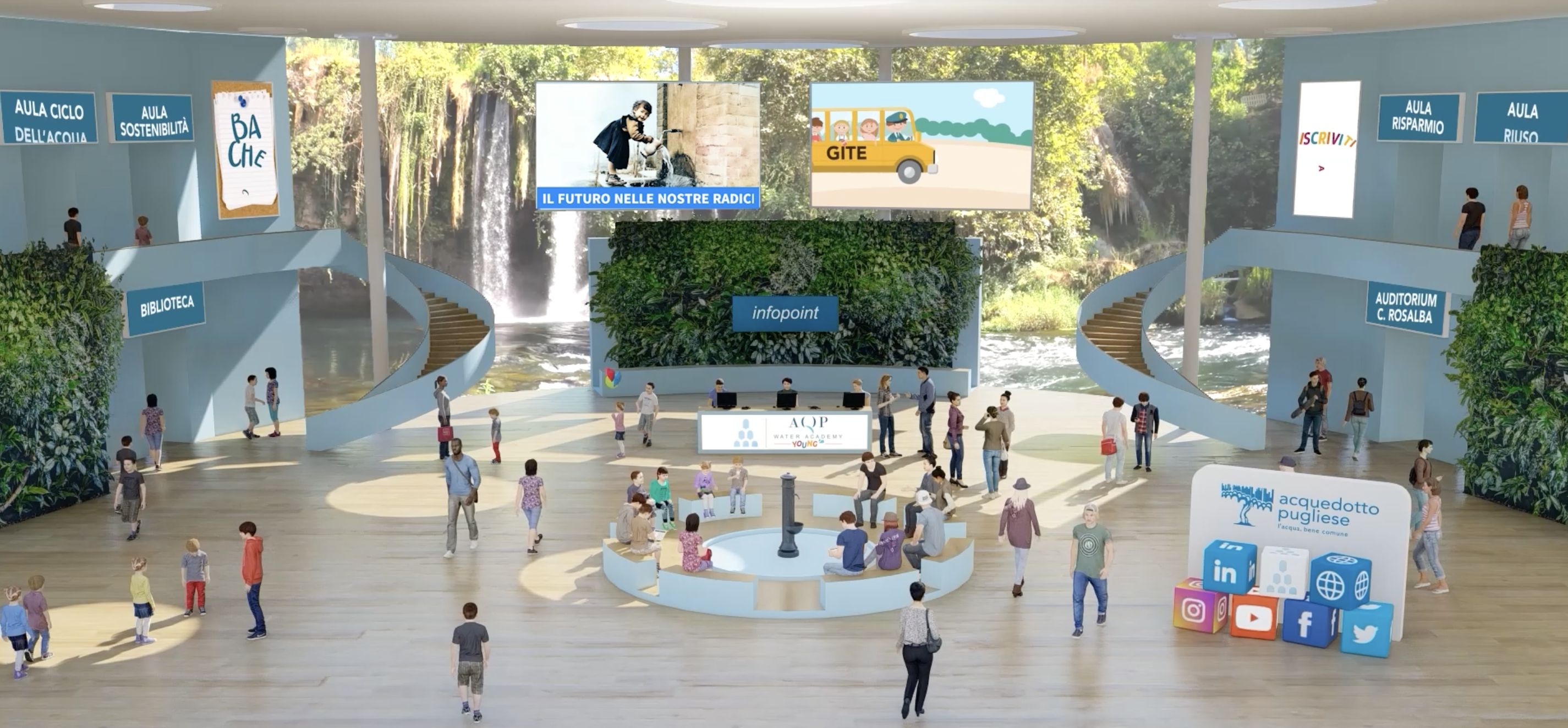 immagine animata della home di aqp water academy young