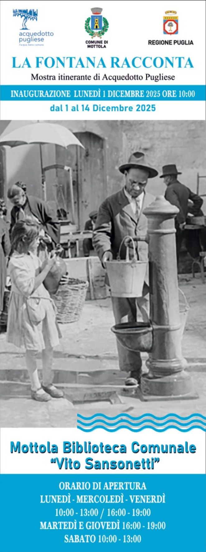 Locandina "La fontana racconta" a Mottola