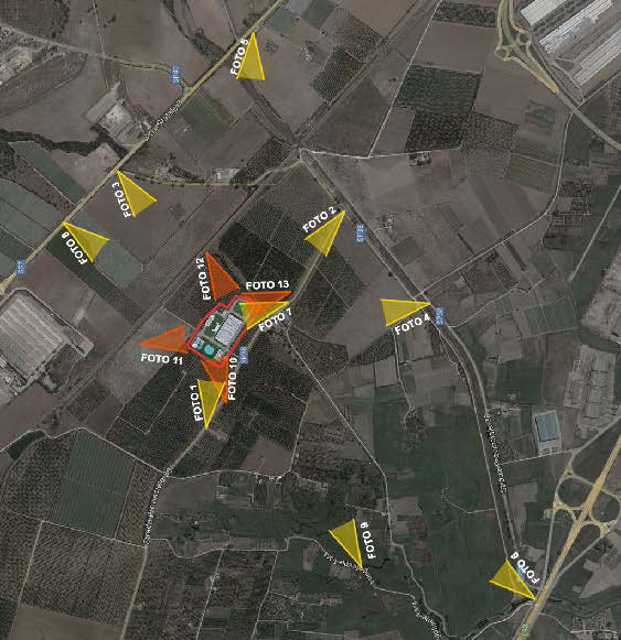 Legenda di 9 visuali da terra