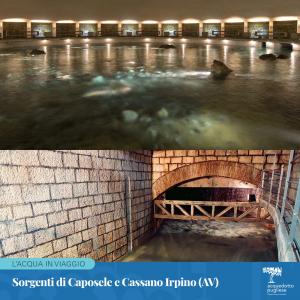 Caposele e Cassano Irpino (Av) sono le sorgenti storiche di Acquedotto Pugliese dove inizia il lungo cammino di un’acqua purissima, oligominerale che, attraverso una fitta rete di condotte, giunge in tutta la Puglia.