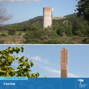 I torrini sono grandi manufatti sollevati da terra e sorretti da supporti in metallo o in muratura, posizionati sulle condotte idriche. Essi regolano la pressione e la mantengono costante nelle condotte, proteggono le condotte dai fenomeni di colpo d'ariete, suddividono una lunga condotta di adduzione in diversi tronchi.