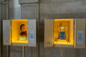 alcune brocche della mostra "La parsimonia"