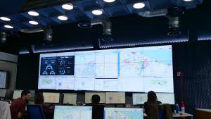 monitor con diagrammi esplicativi del progetto 