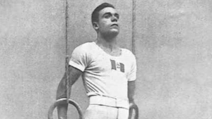 foto di Francesco Martino durante le olimpiadi negli anni '20 foto di Francesco Martino durante le olimpiadi negli anni '20